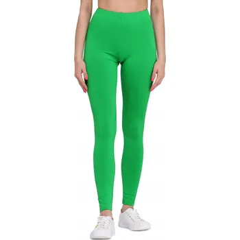 Dámské legíny Dámské legíny dlouhé legíny viskóza BLV50-147 Zelená 4XL