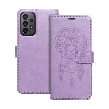 Pouzdro na mobilní telefon Pouzdro MEZZO Book pro SAMSUNG A23 5G lapač snů fialové - OEM + zdarma možnost vyzkoušet a vrátit zboží do 30 dní