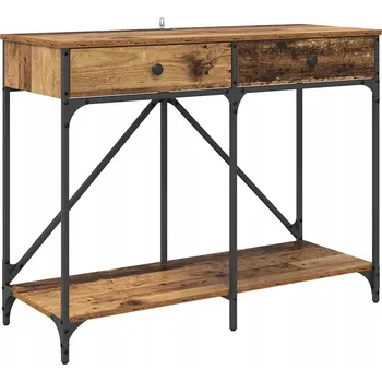 Konferenční stolek Konzole Staré dřevo 100 x 39 x 78,5 cm Materiál: dřevotříska