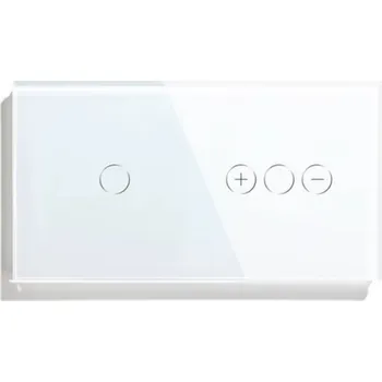 vypínač JEDNODOTYKOVÝ STMIÍVAČ SVĚTLA SKLENĚNÝ WIFI TUYA
