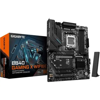 GIGABYTE MB Sc AM5 B840 GAMING X WF6E, AMD B840, 4xDDR5, WIFI, DP, HDMI, ATX