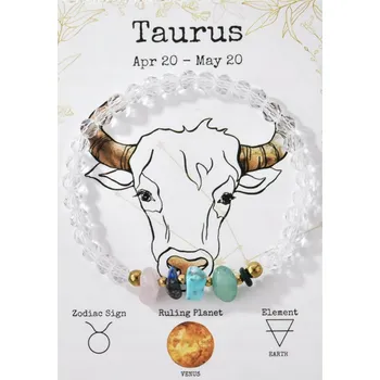 Náramek Elegancka Bransoletka Byk – Náramek Býk z přírodních kamenů, Venuše