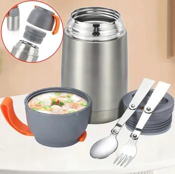 Termoska TERMOSKA OBIADOWY POJEMNIK TERMICZNY NA POLÉVKU OBĚD JÍDLO SVAČINU 650ml