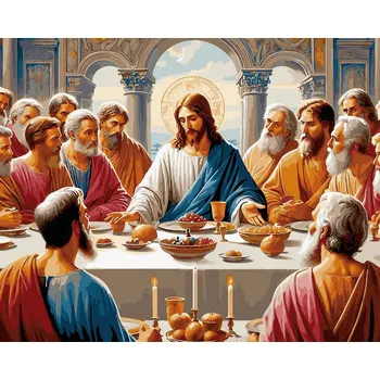 MALOVÁNÍ PODLE ČÍSEL Náboženství Obrázky k Malování Podle Čísel s Rámem Oh Art