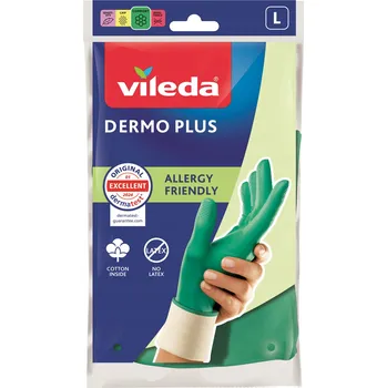 Pracovní rukavice Rukavice Vileda Dermo Plus vel. L