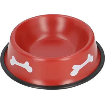 Miska pro psa Jedna plastová miska ZooLandia červená 0,8 l