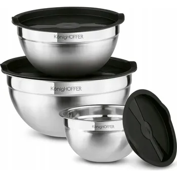 KönigHOFFER Mísa z nerezové oceli 3 ks