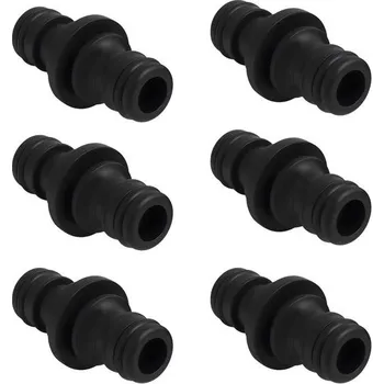 Zahradní hadice 6dílná hadicová spojka, 1/2palcová dvojitá zástrčka pro zahradní hadici, sada konektorů zahradní
