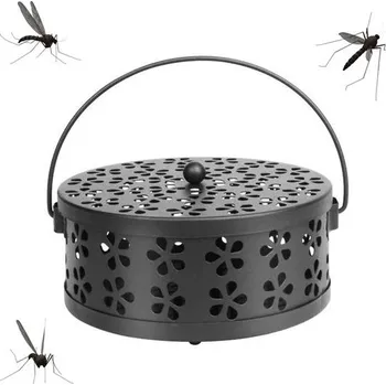 Aroma lampa Držák na vonné tyčinky proti komárům, držák na vonné tyčinky ze santalového kovu, přenosný držák na