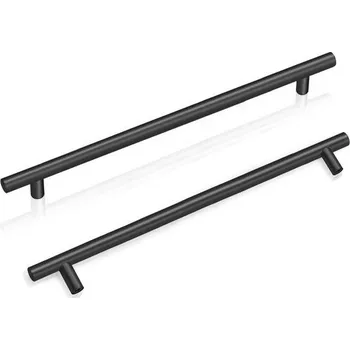 Systém vstřikování PinLin 15 kusů úchytky skříněk černá Rozteč otvorů 224 mm kuchyňské úchytky úchytky nerezový