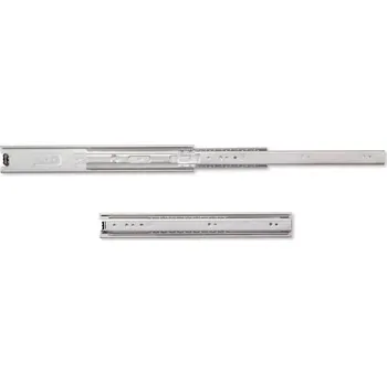 Emuca 4177105 Sada výsuvů do zásuvek, plný výsuv s kolečky 45 mm x 300 mm 1 kus D 300 mm x 35 kg