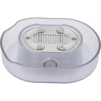 Přenosný stojan na oplachovač žiletek, čištění žiletek, ruční oplachovač žiletek (tlačítko),