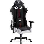 Nábytek PEGAS Textilní herní křeslo Player 2.0 Normální velikost, černo-bílé