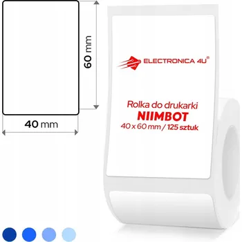 Samolepící etiketa Bílé štítky Niimbot B1 B4 B21 B3S samolepicí samolepky štítky 40x60
