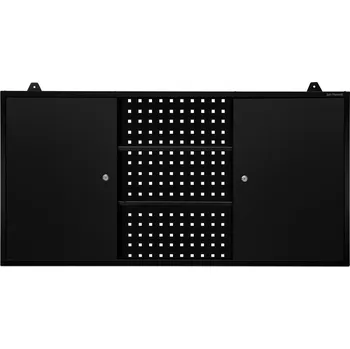 Skříňka na nářadí, závěsná BEN, 1200 x 600 x 200 mm, All Black: černá