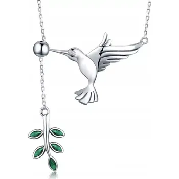 Náhrdelník Stříbrný nastavitelný náhrdelník KOLIBŘÍK stříbro 925