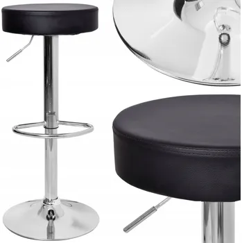 Barová židle Barová Židle eHokery černý 84 cm umělá kůže