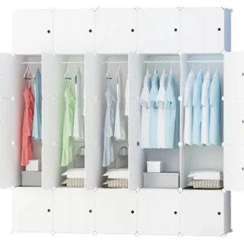 Šatní skříň Skříň Timetrade skříň 183 x 183 x 47 cm bílá