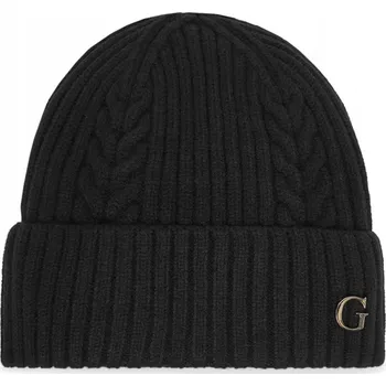Čepice Guess čepice beanie černá, velikost L