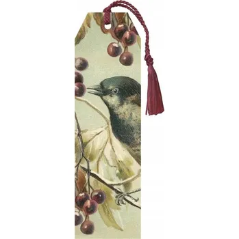 Doplněk ke knize Záložka do knihy 122 se stužkou - Ptáček na větvi