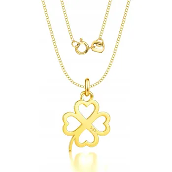 Řetízek Dámský Řetízek Čtyřlístek Jetel ze zlata 585, 14K