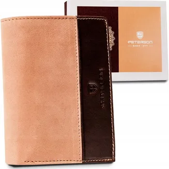 Peněženka Peterson peněženka z pravé kůže, vícebarevná PTN N4-SHS-4131 T-BR -