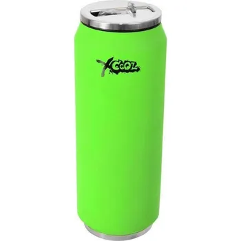 Termoska Termohrnek PLECHOVKA termoska lahev na pití zelená 0,5L