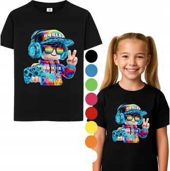 Chlapecké tričko Dětské tričko Roblox Gaming T-Shirt M 140 Cm A3 + TETOVÁNÍ