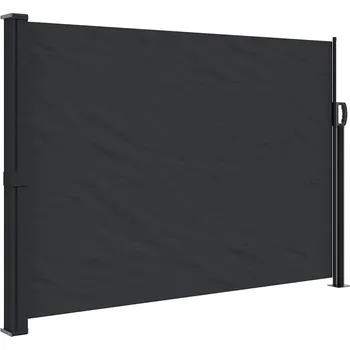 Markýza Zatahovací boční markýza černá 140 x 300 cm