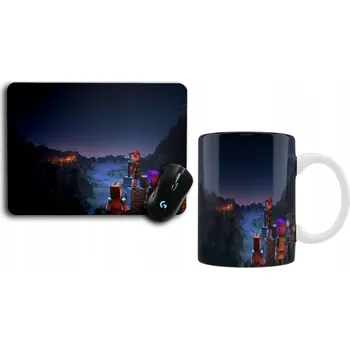 SADA HRNEK A PODLOŽKA POD MYŠ MINECRAFT - TIP NA DÁREK - RŮZNÉ VZORY