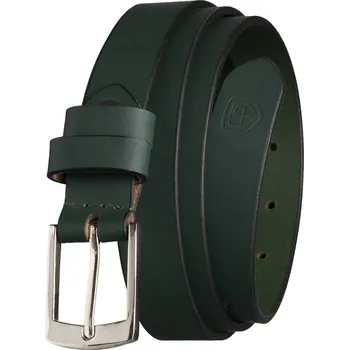 Opasek Peterson pásek dámský kožený klasický spona bezniklová kůže zelená