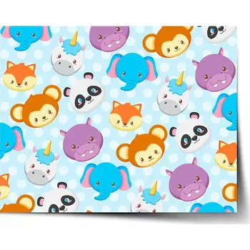 Plakát Sablio Plakát Zoo pro děti - 60x40 cm