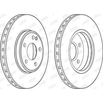 Autodíl Brzdový kotouč JURID 563114JC