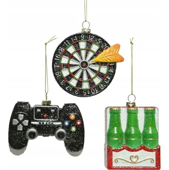 Vánoční dekorace Ozdobné vánoční koule ve tvaru Vánoční Baňky 8,3 cm 1 ks