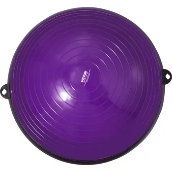 Gymnastický míč Vevor Poloviční cvičný míč 23 inch, nosnost 660lbs, s pásy a pumpou