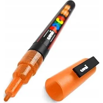 Akrylový popisovač Uni Posca 3ML 0,9 - 1,3 mm, třpytivý oranžový 4