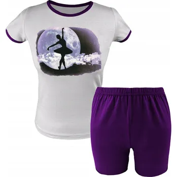 Dívčí pyžamo BAVLNĚNÉ PYŽAMO PRO DÍVKU KRÁTKÉ KRÁTKÝ RUKÁV 140