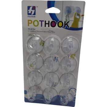 Věšák Háček s přísavkou Diabolo bezbarvý