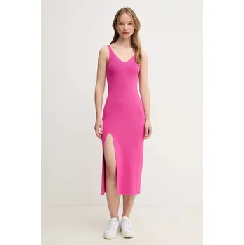 Dámské šaty Šaty Lacoste EF9270 růžová 43X, vel. 40