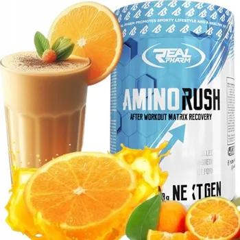 Aminokyselina Vícesložkový práškový produkt Real Pharm 500 g pomeranč