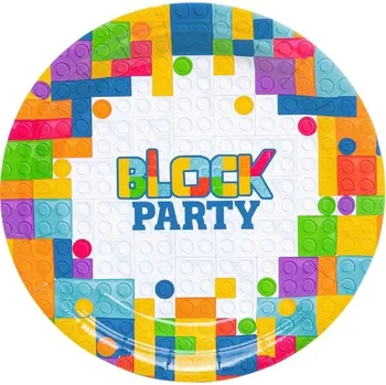 Talíř Talířky PartyPal kostky 18 cm, 6 kusů