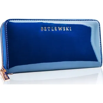 Peněženka Betlewski dámská peněženka z pravé kůže – modrá