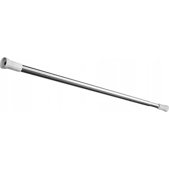 Tyč na sprchový závěs Rozpěrná sprchová tyč Bisk 70-120 x 35 mm stříbrná