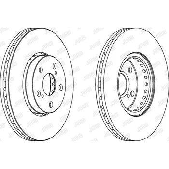 Brzdový systém Brzdový kotouč JURID 563048JC