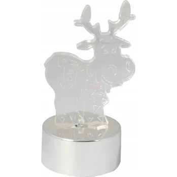 Vánoční dekorace Sob LED ozdobná akrylová ozdoba, dekorace