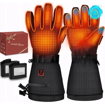 Rukavice Powate Lyžařské Rukavice Zimní s Baterií 3000mAh Velikost M