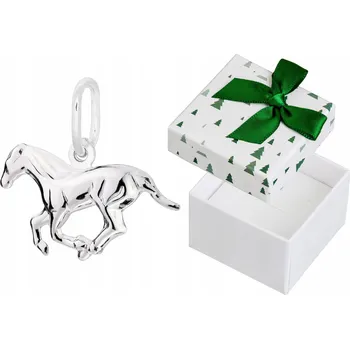 Přívěsek Stříbrný Přívěsek Koník Malý Dámský Přívěsek Kůň v Cvalu Stříbro 925