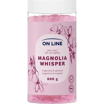 Koupelová kosmetika On Line sůl do koupele Magnolie a mandlové mléko 800 g