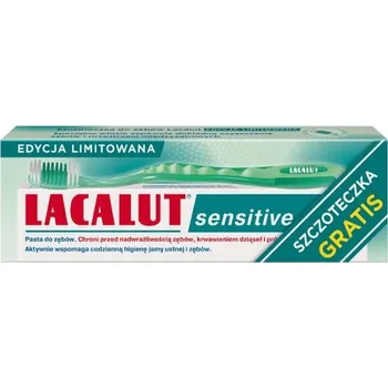 zubní pasta Lacalut Sensitive Zubní pasta 75 ml + kartáček