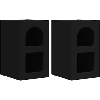 Noční stolek Noční stolek 2 ks Černý 29,5 x 35 x 50 cm